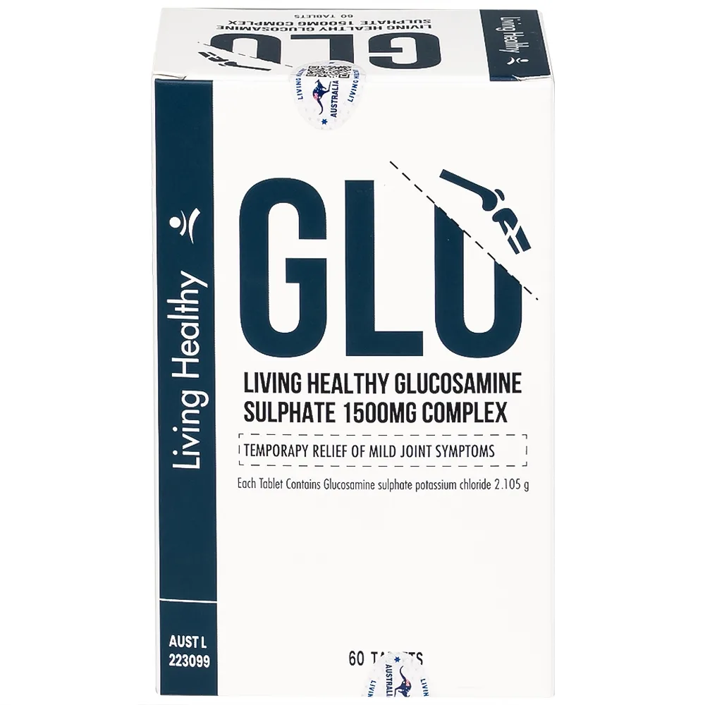 Hình ảnh Viên uống hỗ trợ giảm viêm khớp Living Healthy Glucosamine Sulphate 1500mg Complex (60 viên)