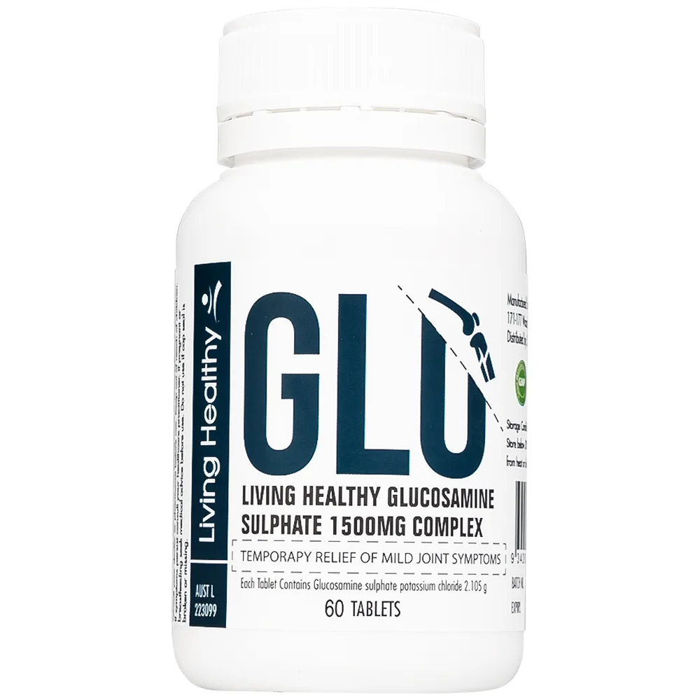 Hình ảnh Viên uống hỗ trợ giảm viêm khớp Living Healthy Glucosamine Sulphate 1500mg Complex (60 viên)
