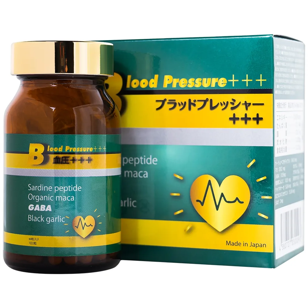 Hình ảnh Viên uống Blood Pressure+++ Jpanwell hỗ trợ huyết áp (60 viên)