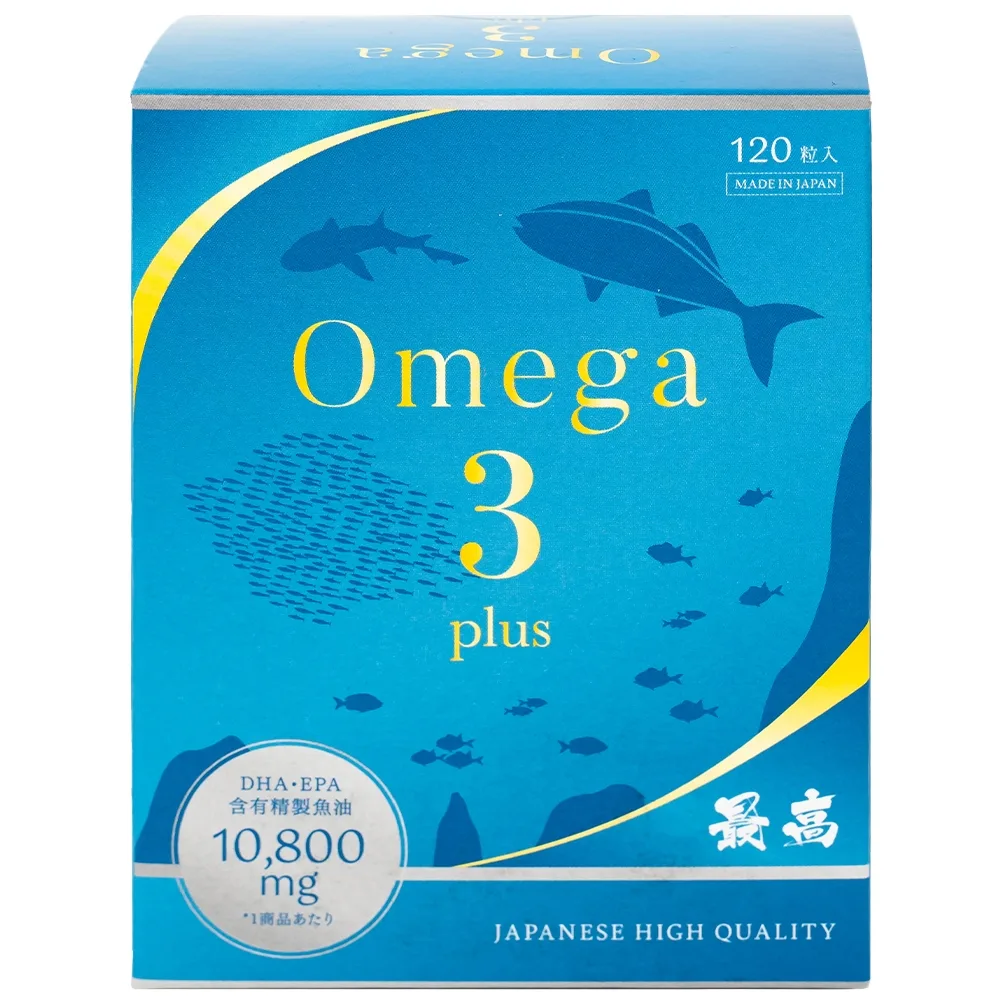 Hình ảnh Thực phẩm bảo vệ sức khỏe OMEGA 3 PLUS Kenko hỗ trợ não bộ, thị lực và sức khoẻ tim mạch (120 viên)