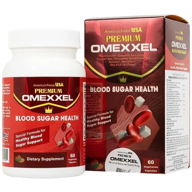 Hình ảnh Viên uống Premium Omexxel Blood Sugar Health hỗ trợ ổn định đường huyết (60 viên)