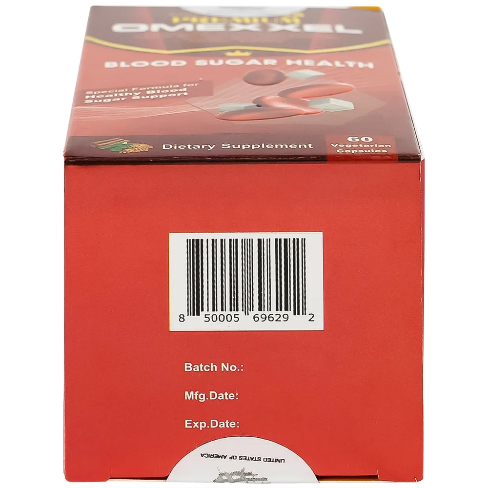 Hình ảnh Viên uống Premium Omexxel Blood Sugar Health hỗ trợ ổn định đường huyết (60 viên)