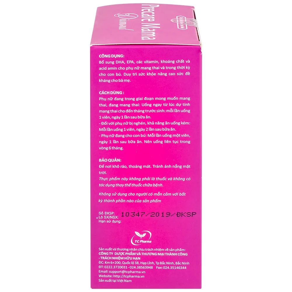 Hình ảnh Viên uống Precare Mama Diamond cung cấp các vitamin, khoáng chất cho phụ nữ mang thai (30 viên)