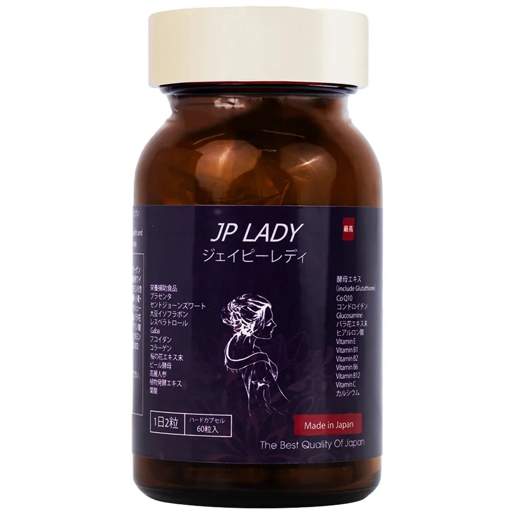 Hình ảnh Viên uống JP Lady Jpanwell cung cấp vitamin hỗ trợ phụ nữ giai đoạn tiền mãn kinh (60 viên)