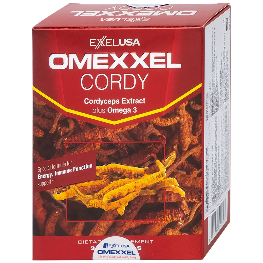 Hình ảnh Viên nang mềm Omexxel Cordy hỗ trợ tăng sức đề kháng (3 vỉ x 10 viên)