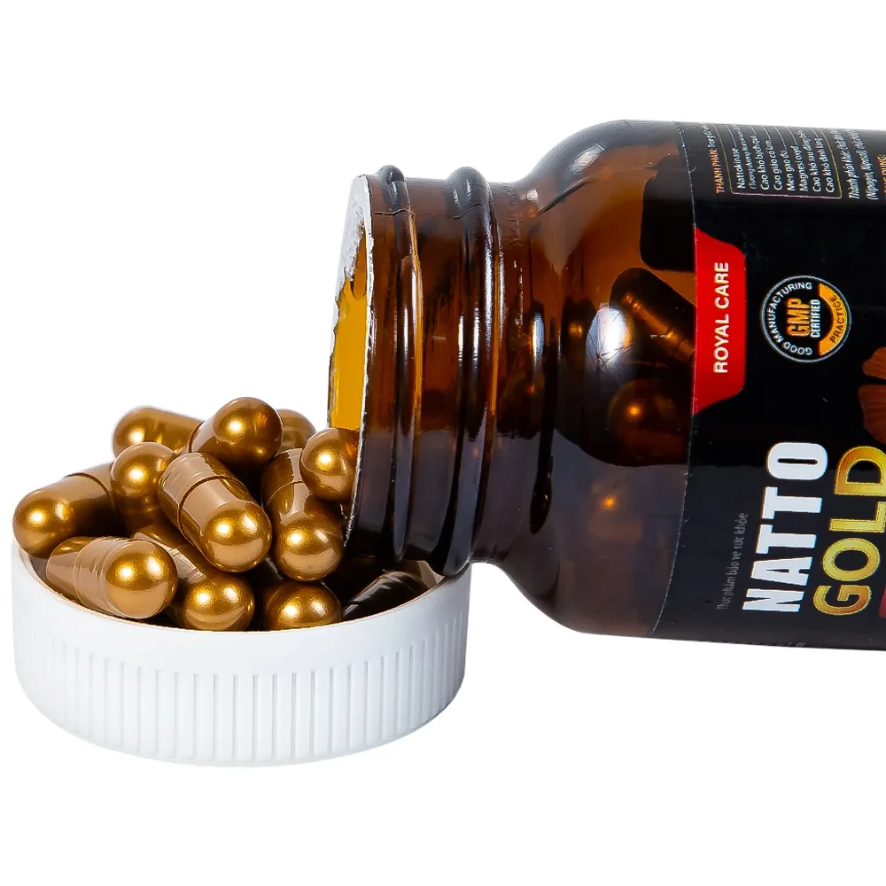 Hình ảnh Viên uống Natto Gold 3000FU Royal Care hỗ trợ hoạt huyết, tăng cường tuần hoàn não (60 viên)