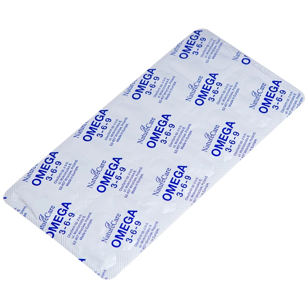 Hình ảnh Viên uống Omega 3-6-9 NatureCare giảm nguy cơ xơ vữa động mạch, bảo vệ sức khỏe tim mạch (3 vỉ x 20 viên)