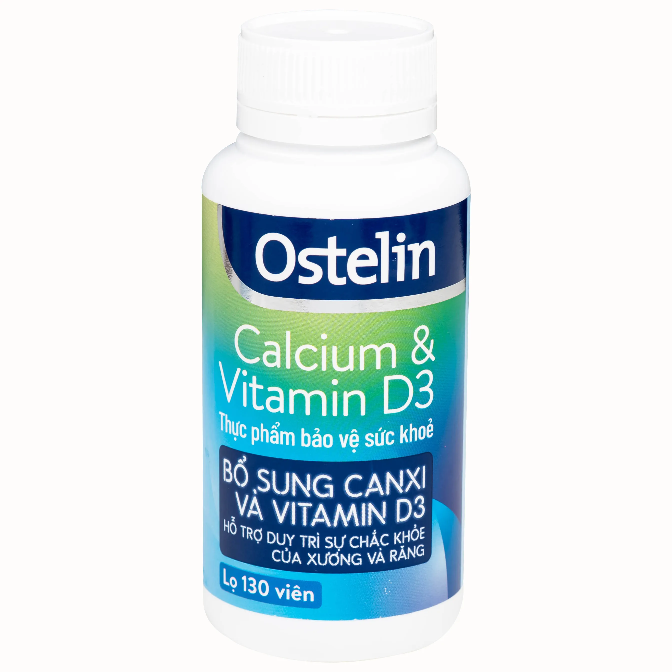 Hình ảnh Viên uống Ostelin Calcium & Vitamin D3 Sanofi giúp tăng hấp thụ canxi, duy trì xương và răng chắc khỏe (130 viên)