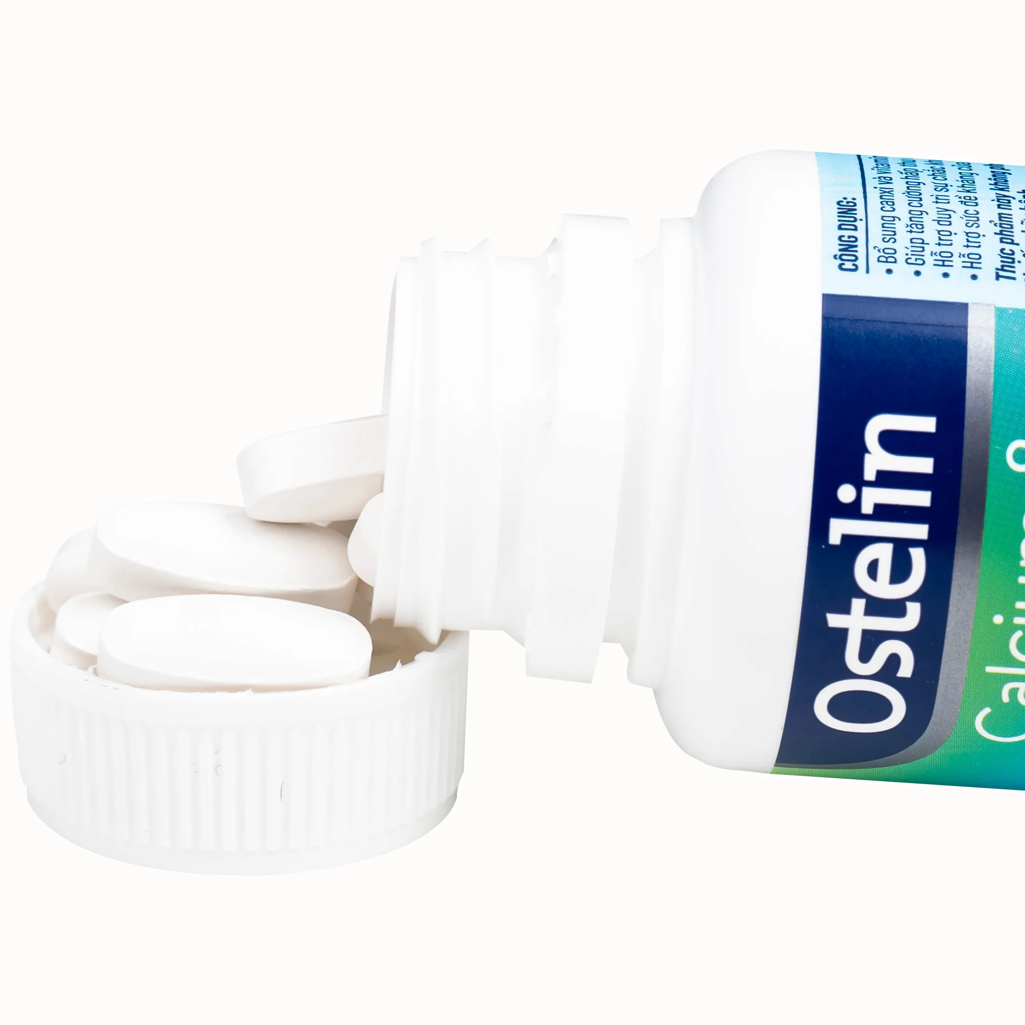 Hình ảnh Viên uống Ostelin Calcium & Vitamin D3 Sanofi giúp tăng hấp thụ canxi, duy trì xương và răng chắc khỏe (60 viên)