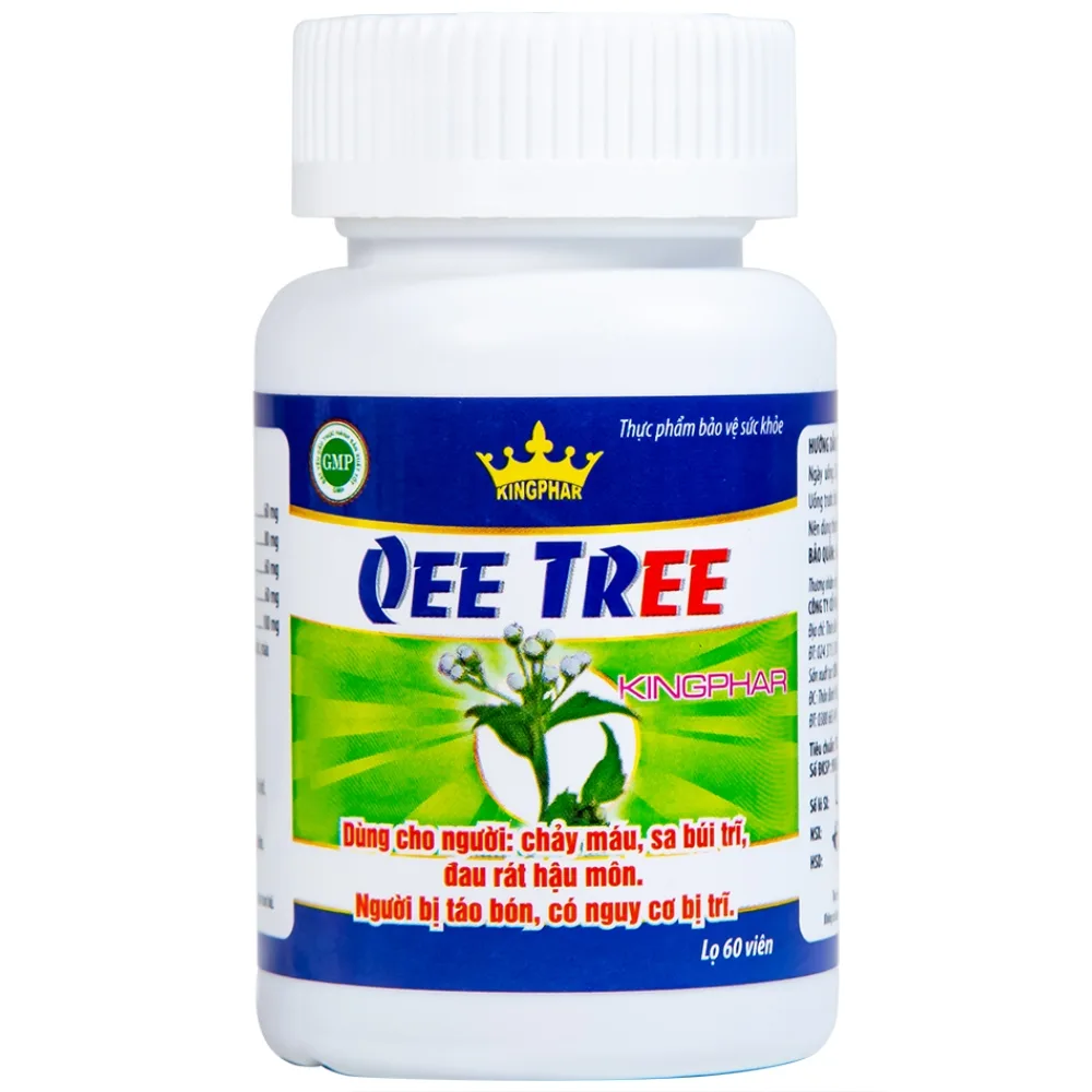 Hình ảnh Viên uống Qee Tree Kingphar tăng độ bền thành mạch, nhuận tràng, chống táo bón (60 viên)