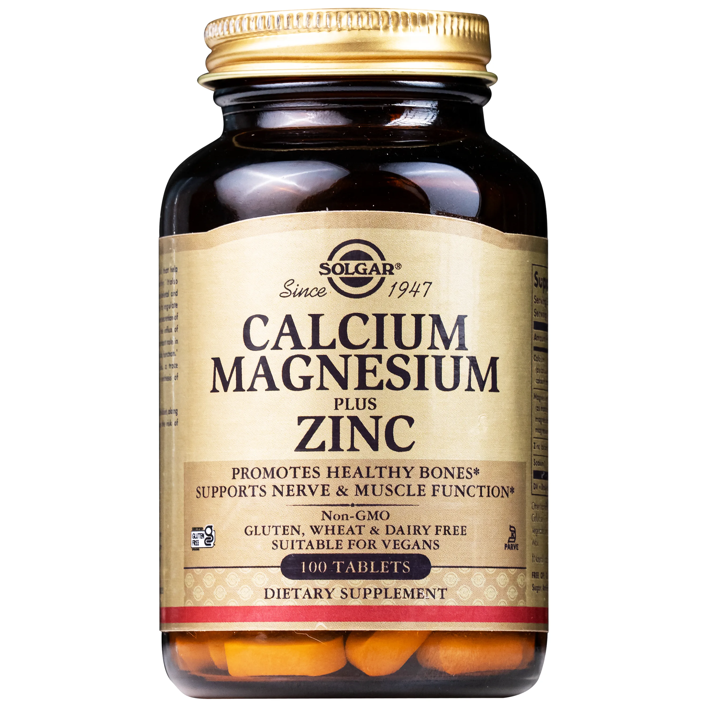 Hình ảnh Viên uống hỗ trợ xương khỏe mạnh Calcium Magnesium Plus Zinc Solgar (100 viên)
