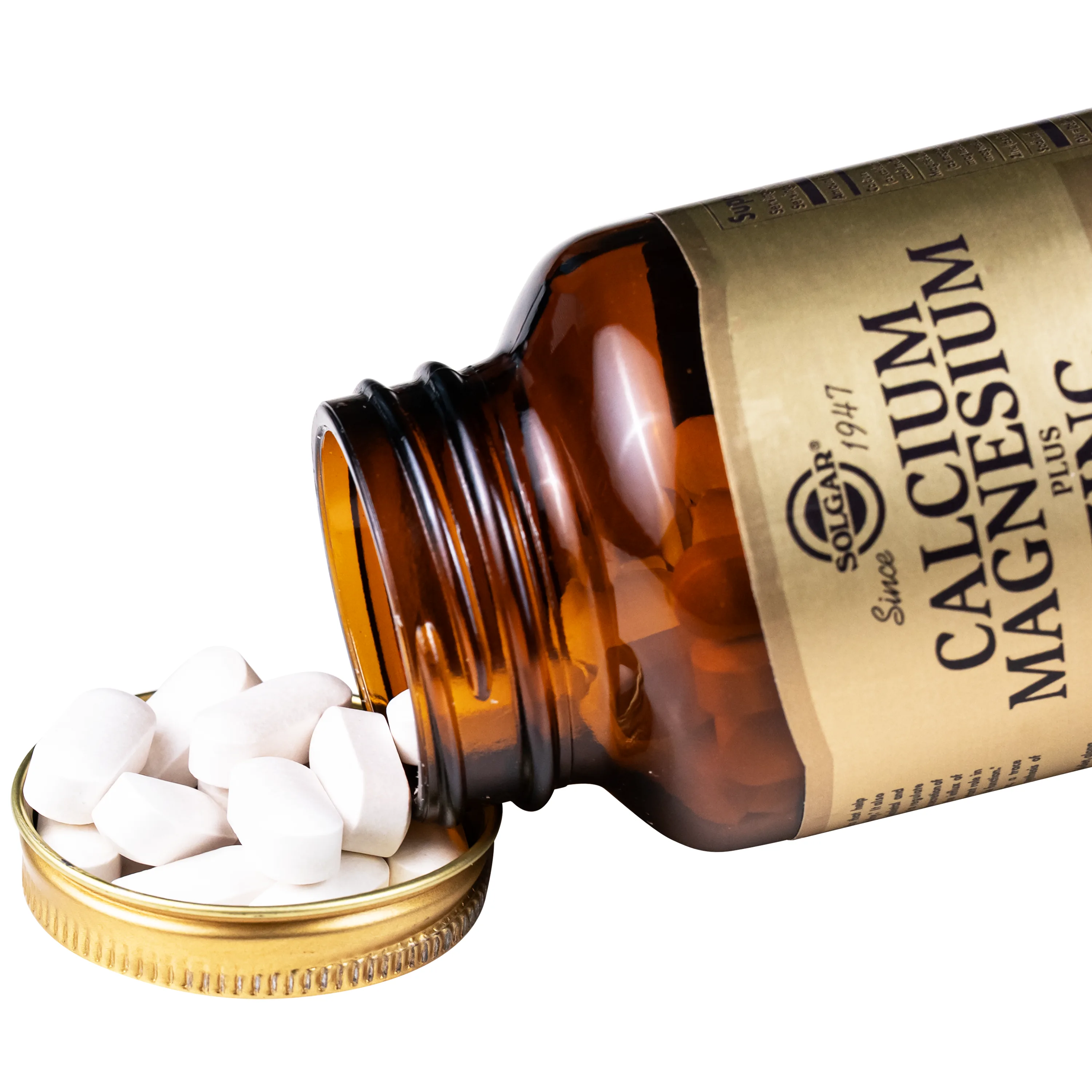 Hình ảnh Viên uống hỗ trợ xương khỏe mạnh Calcium Magnesium Plus Zinc Solgar (100 viên)