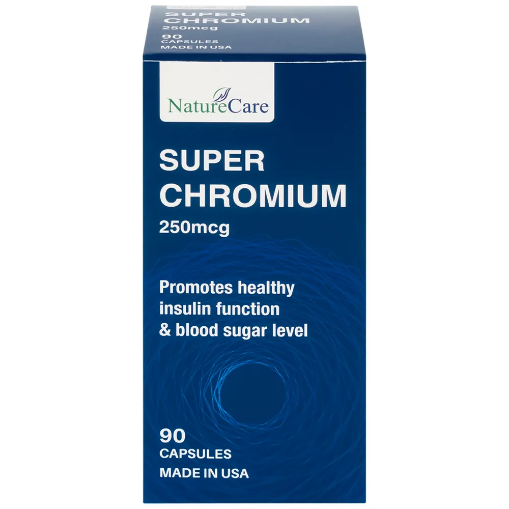 Hình ảnh Viên uống Super Chromium 250mcg NatureCare cân bằng đường huyết, giảm cholesterol (90 viên)