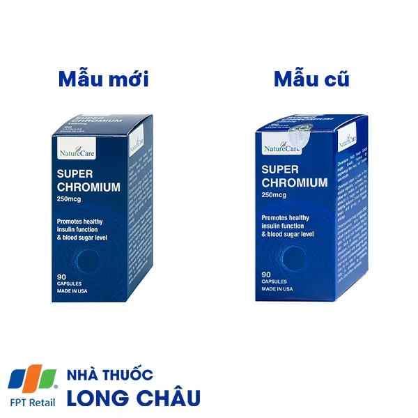 Hình ảnh Viên uống Super Chromium 250mcg NatureCare cân bằng đường huyết, giảm cholesterol (90 viên)