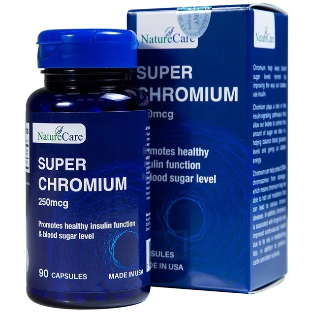 Hình ảnh Viên uống Super Chromium 250mcg NatureCare cân bằng đường huyết, giảm cholesterol (90 viên)