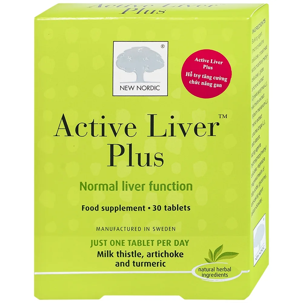 Hình ảnh Viên uống Active Liver Plus New Nordic hỗ trợ tăng cường chức năng gan (2 vỉ x 15 viên)