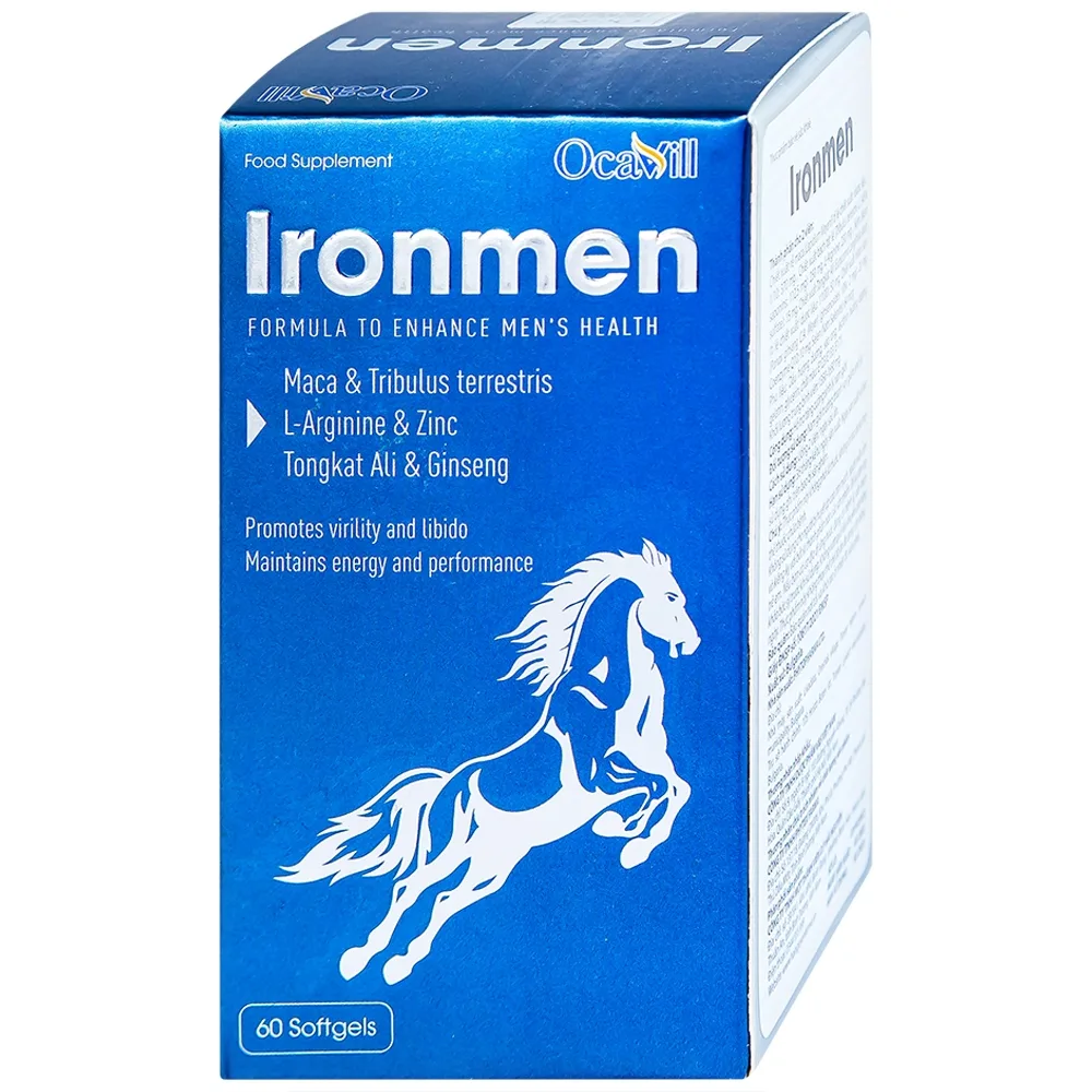 Hình ảnh Viên uống Ironmen Ocavill hỗ trợ tăng cường sinh lý nam giới (60 viên)