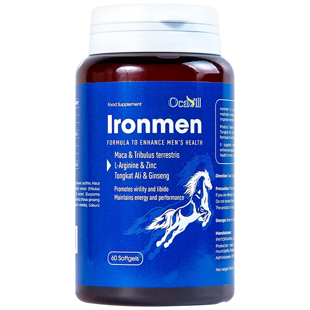 Hình ảnh Viên uống Ironmen Ocavill hỗ trợ tăng cường sinh lý nam giới (60 viên)