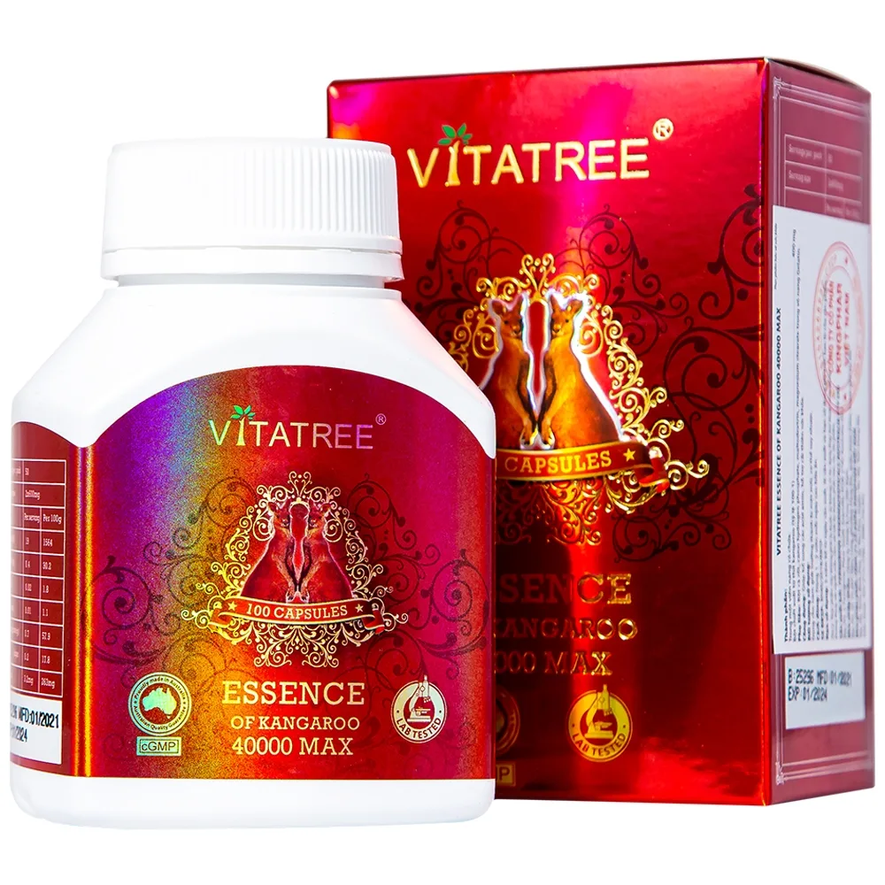 Hình ảnh Viên uống Essence Of Kangaroo 40000 Max Vitatree bổ sung các acid amin, hỗ trợ cải thiện sức khỏe (100 viên)