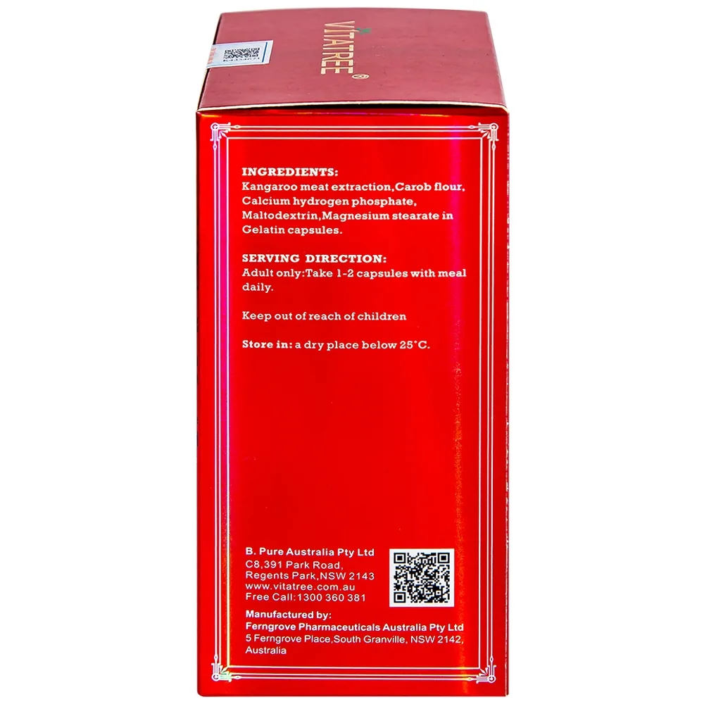 Hình ảnh Viên uống Essence Of Kangaroo 40000 Max Vitatree bổ sung các acid amin, hỗ trợ cải thiện sức khỏe (100 viên)