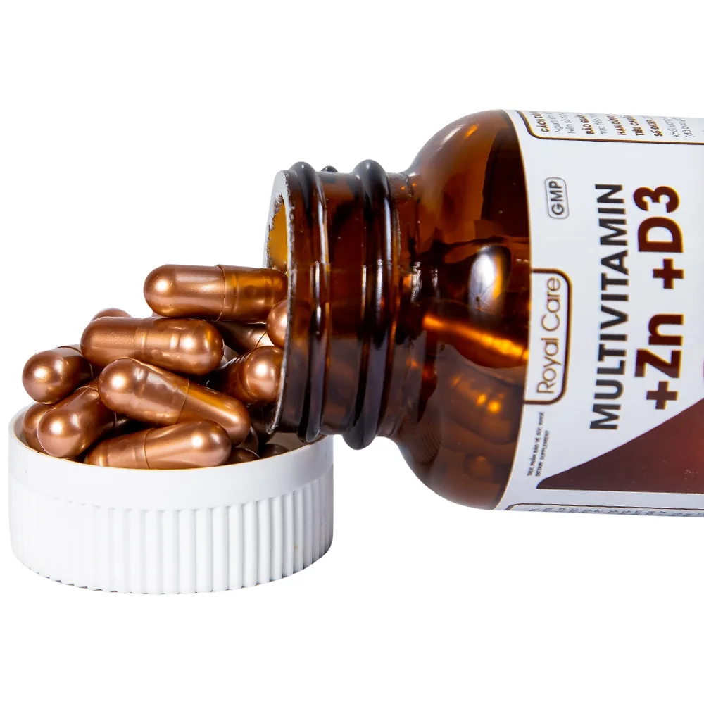Hình ảnh Viên uống Multivitamin +Zn +D3 Royal Care hỗ trợ tăng cường sức khỏe, nâng cao sức đề kháng (60 viên)
