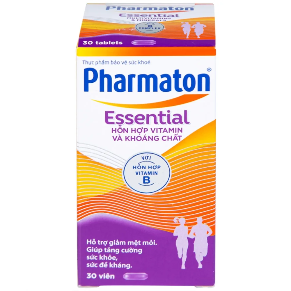 Hình ảnh Viên uống Pharmaton Essential Multivitamins Minerals hỗn hợp Vitamin và khoáng chất, tăng cường sức khỏe (30 viên)  