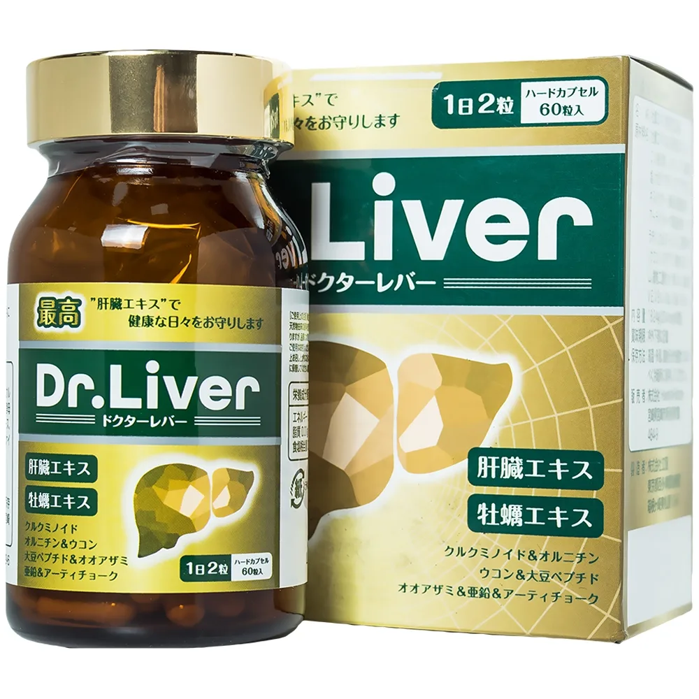 Hình ảnh Viên uống Dr. Liver Jpanwell bổ gan, tăng cường giải độc gan (60 viên) 
