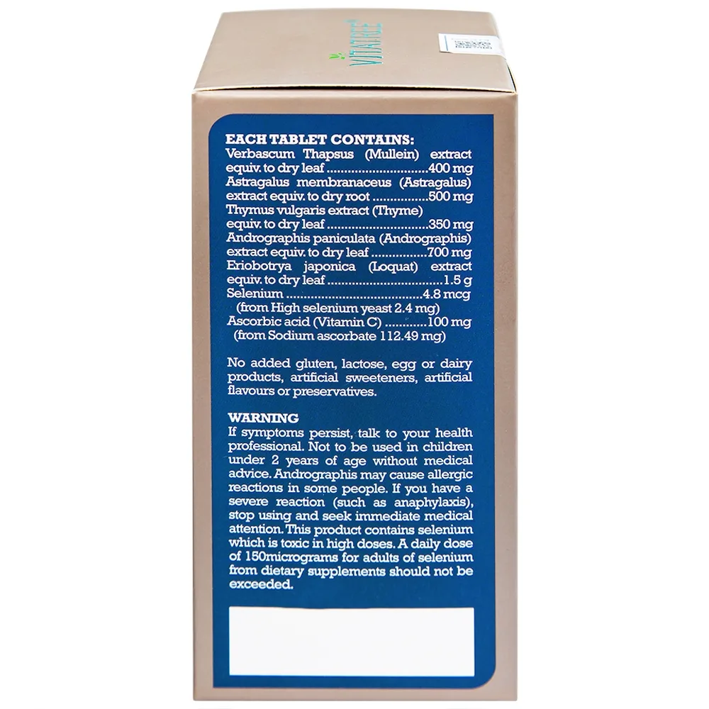 Hình ảnh Viên uống Lung Detox Vitatree hỗ trợ giảm ho, tăng cường sức đề kháng cho cơ thể (60 viên)