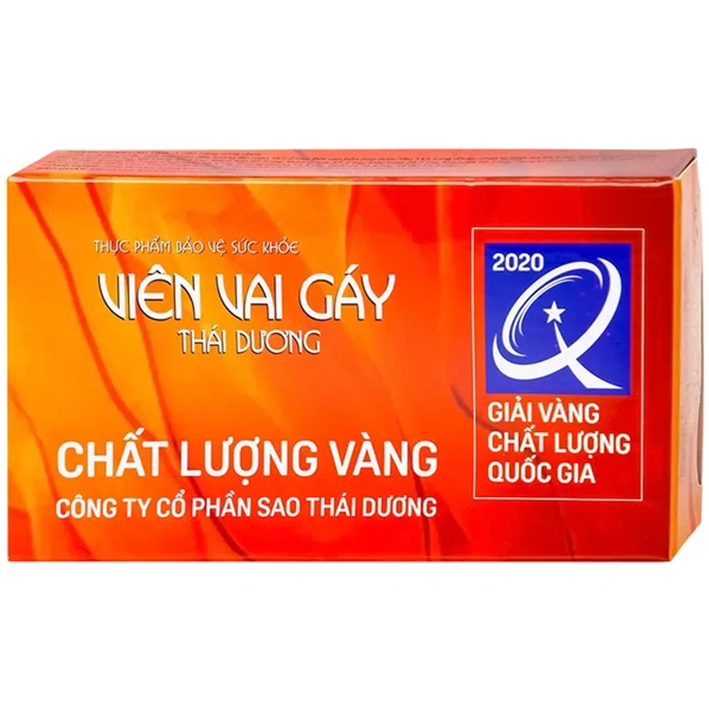 Hình ảnh Viên Vai Gáy Thái Dương tăng lưu thông khí huyết, giảm triệu chứng đau mỏi vai gáy (2 vỉ x 6 viên)