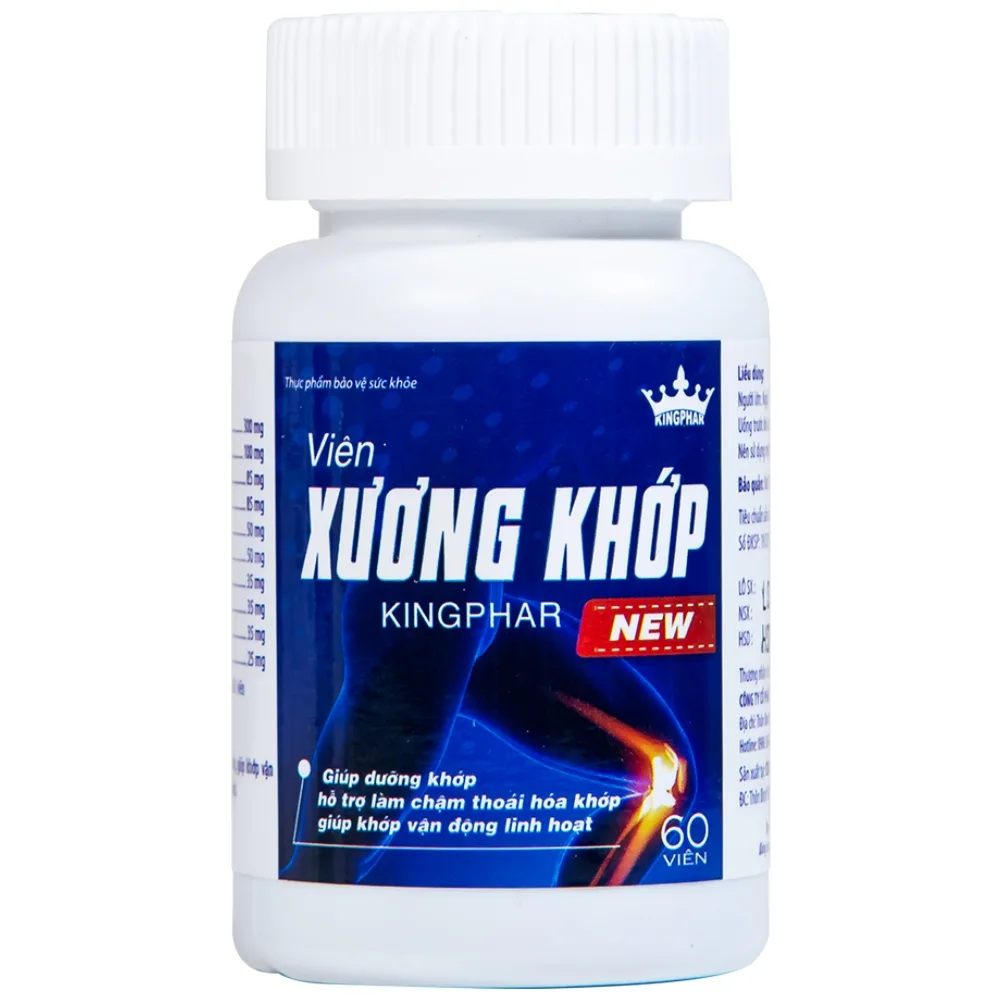 Hình ảnh Viên Xương Khớp Kingphar New giúp dưỡng khớp, hỗ trợ làm chậm thoái hóa khớp (60 viên) 