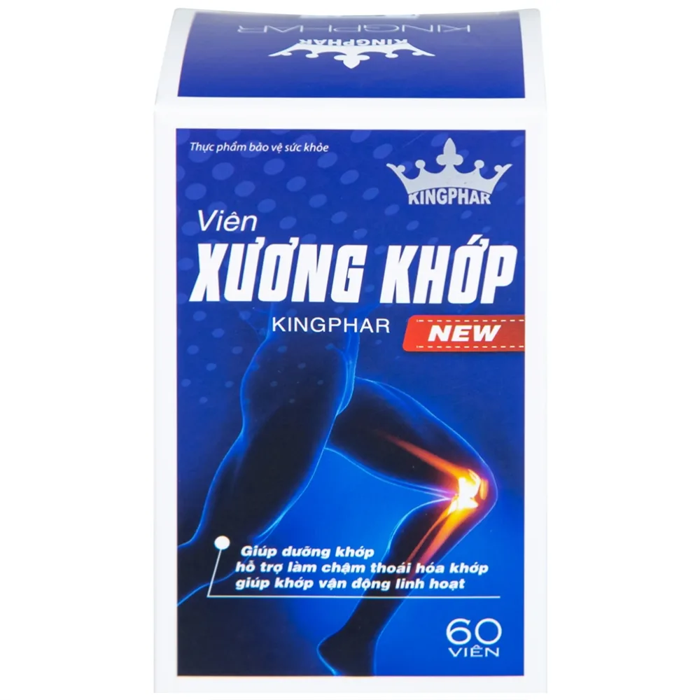 Hình ảnh Viên Xương Khớp Kingphar New giúp dưỡng khớp, hỗ trợ làm chậm thoái hóa khớp (60 viên) 