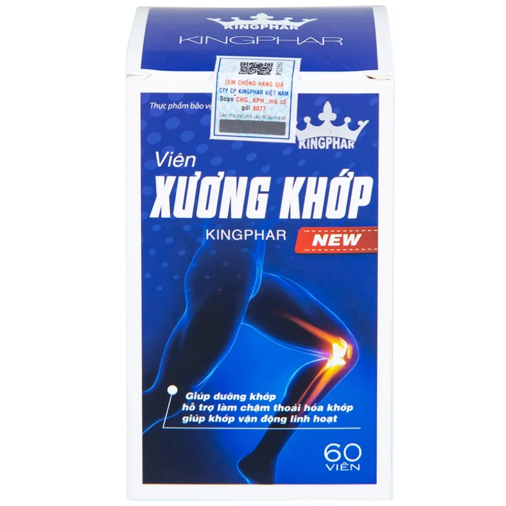Hình ảnh Viên Xương Khớp Kingphar New giúp dưỡng khớp, hỗ trợ làm chậm thoái hóa khớp (60 viên) 