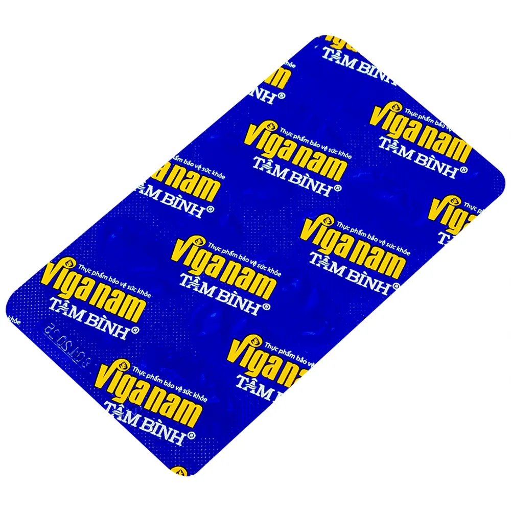 Hình ảnh Viên uống Viganam Tâm Bình hỗ trợ bổ thận tráng dương (5 vỉ x 12 viên)