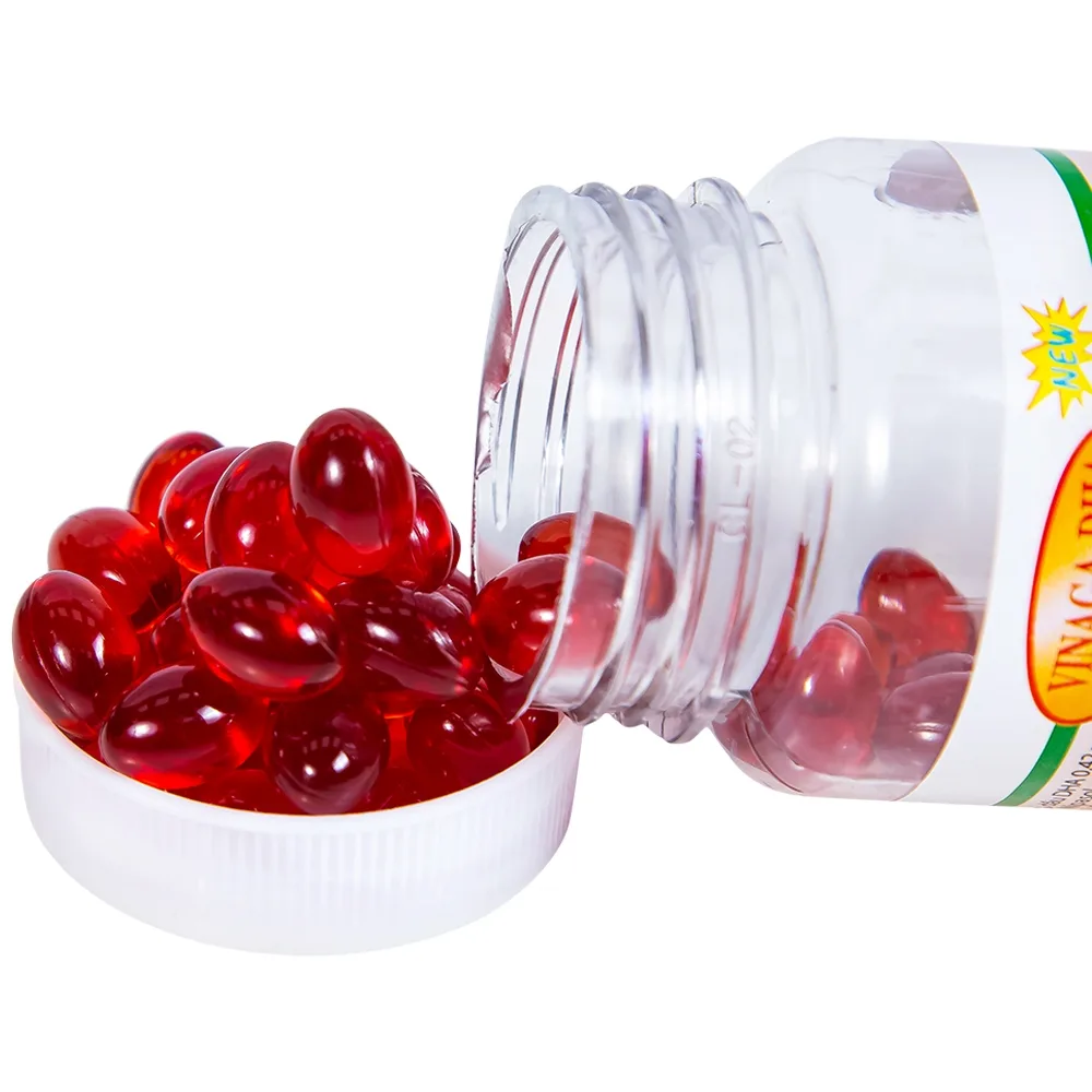 Hình ảnh Dầu gấc viên nang Vinaga giúp tăng cường chống oxy hóa (100 viên)