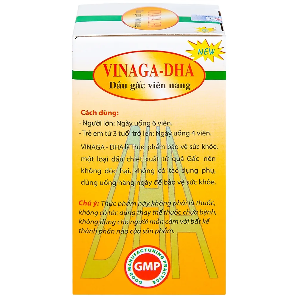 Hình ảnh Dầu gấc viên nang Vinaga giúp tăng cường chống oxy hóa (100 viên)