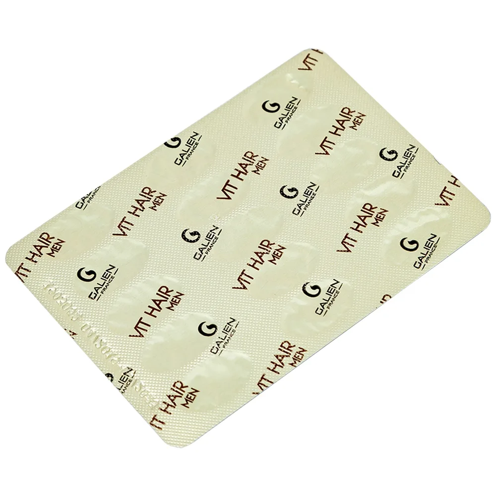 Hình ảnh Viên uống Vit Hair Men Galien hỗ trợ giảm rụng tóc dành cho nam giới (4 vỉ x 15 viên)