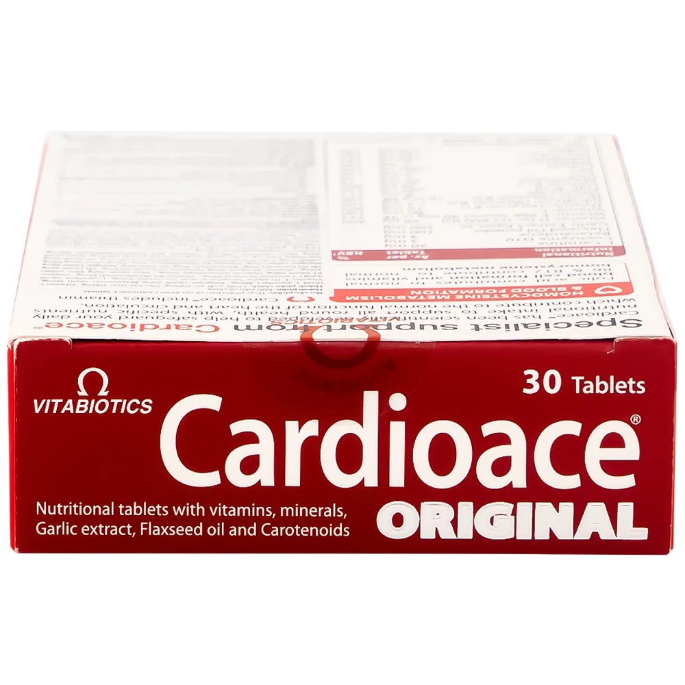 Hình ảnh Thực phẩm bảo vệ sức khoẻ Cardioace bổ sung vitamin và khoáng chất cần thiết (2 vỉ x 15 viên)