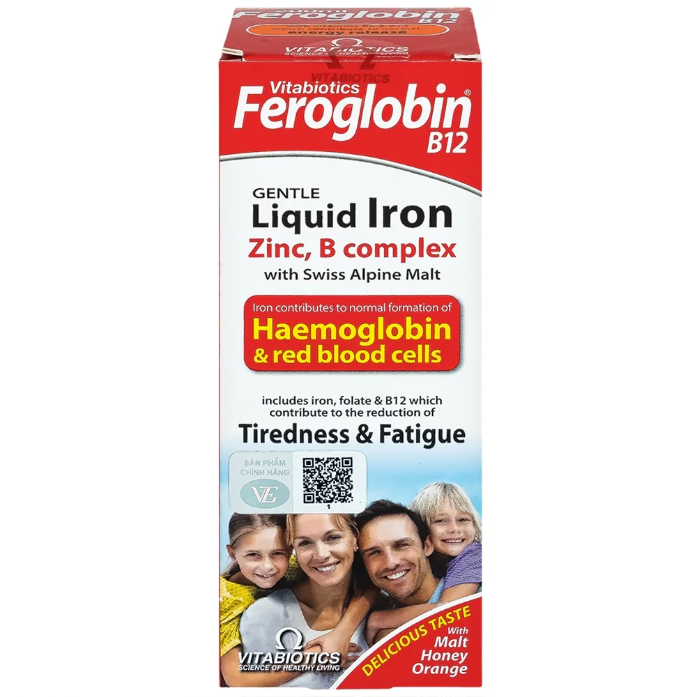 Hình ảnh Dung dịch Feroglobin B12 Vitabiotics hỗ trợ tăng khả năng tạo máu, tăng cường sức khỏe (200ml)