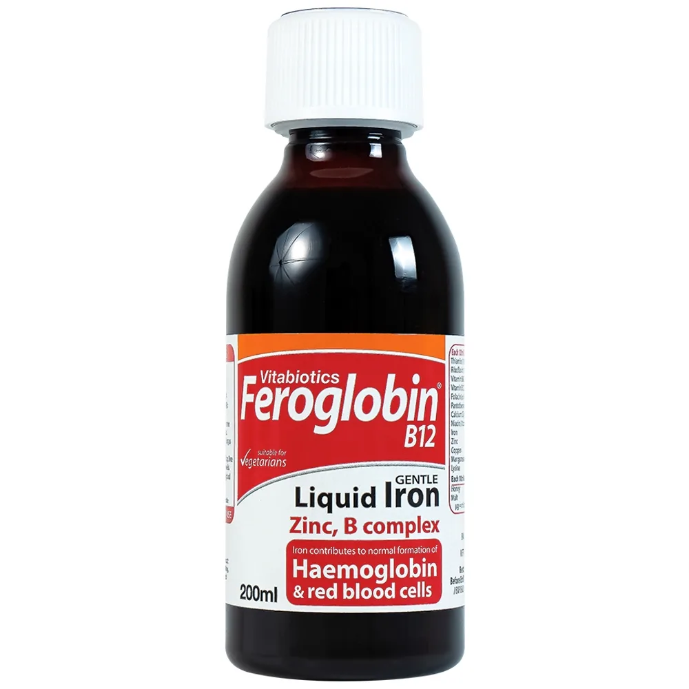 Hình ảnh Dung dịch Feroglobin B12 Vitabiotics hỗ trợ tăng khả năng tạo máu, tăng cường sức khỏe (200ml)