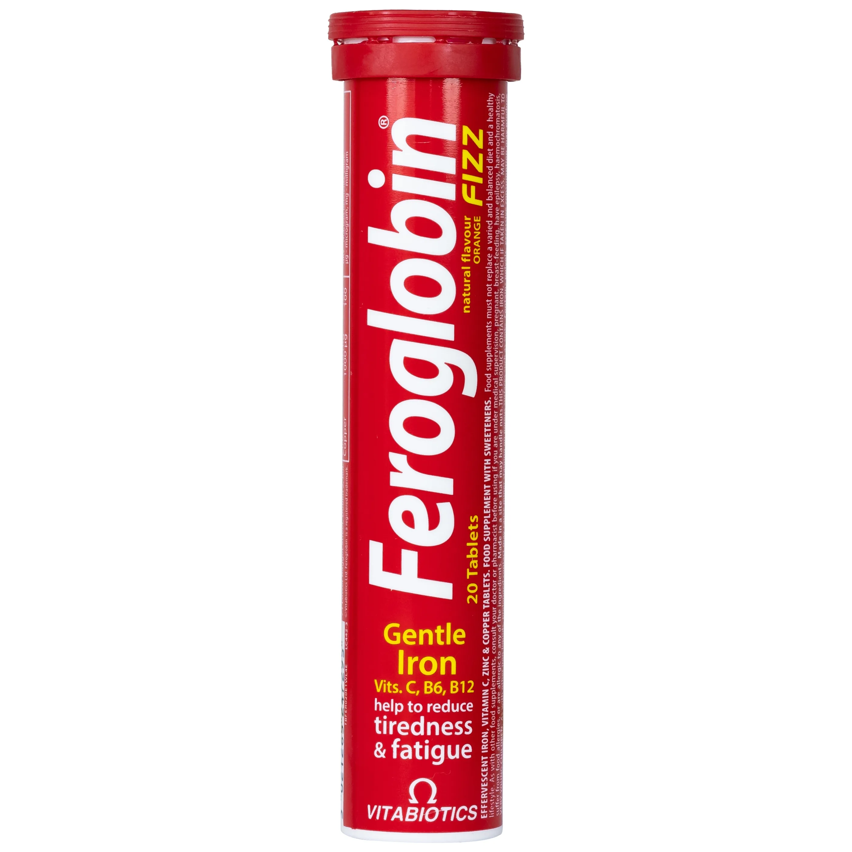 Hình ảnh Viên uống Vitabiotics Feroglobin Fizz giúp cơ thể tăng tạo máu, tăng năng lượng, giảm mệt mỏi (20 viên)
