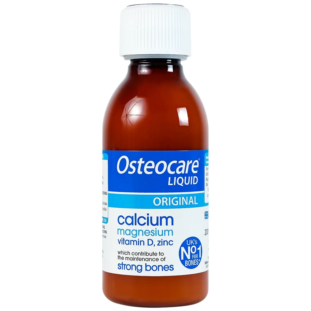 Hình ảnh Dung dịch Osteocare Liquid Vitabiotics bổ sung canxi, magiê, vitamin D, kẽm giúp xương chắc khỏe (200ml)
