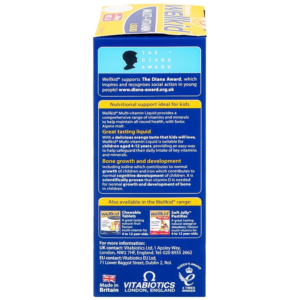 Hình ảnh Siro WellKid Multi-Vitamin Liquid bổ sung vitamin, khoáng chất cho trẻ em (150ml)