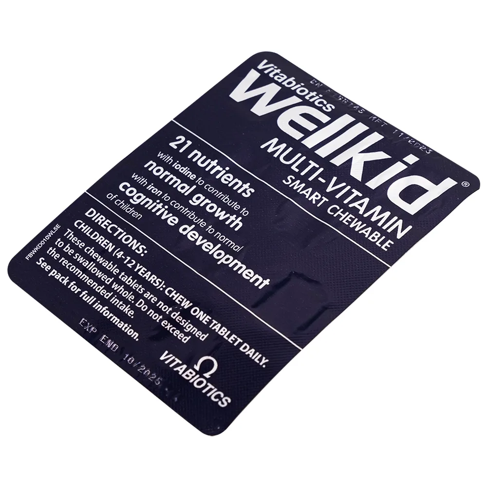 Hình ảnh Viên nhai Wellkid multi-vitamin smart chewable 4-12 years Vitabiotics tăng cường sức khỏe (3 vỉ x 10 viên)