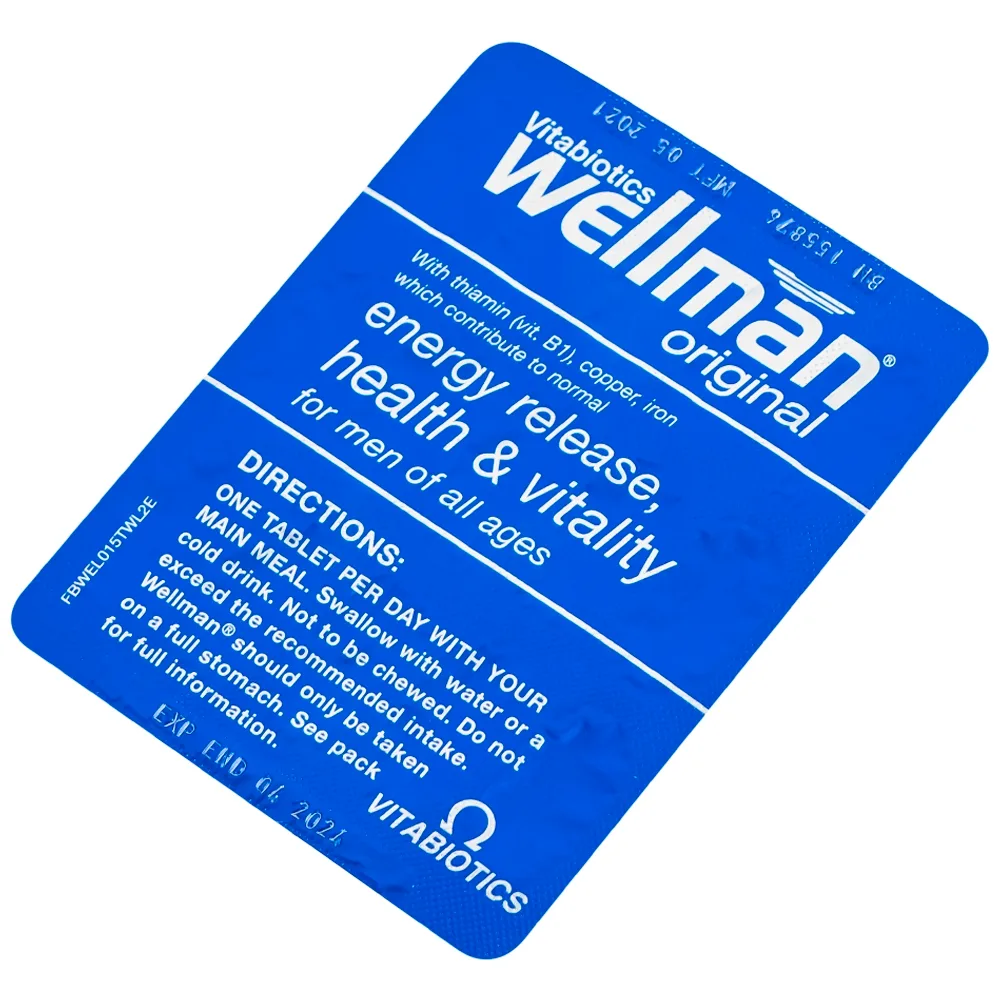 Hình ảnh Viên uống Wellman Original Vitabiotics bổ sung vitamin, khoáng chất, hỗ trợ tăng cường sức khỏe cho nam giới (2 vỉ x 15 viên)