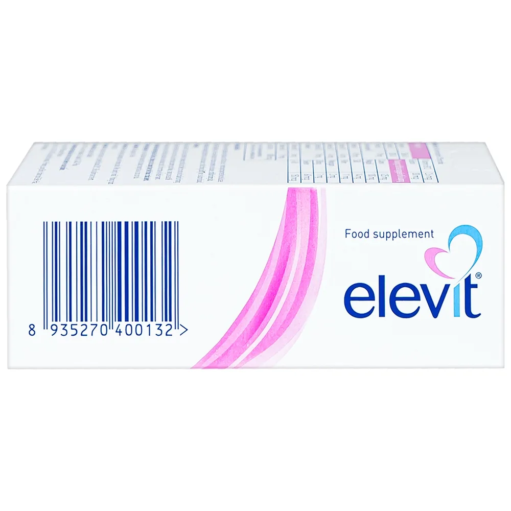 Hình ảnh Viên uống Elevit Bayer hỗ trợ tăng cường sức khỏe, nâng cao sức đề kháng cho thai kỳ (3 vỉ x 10 viên)