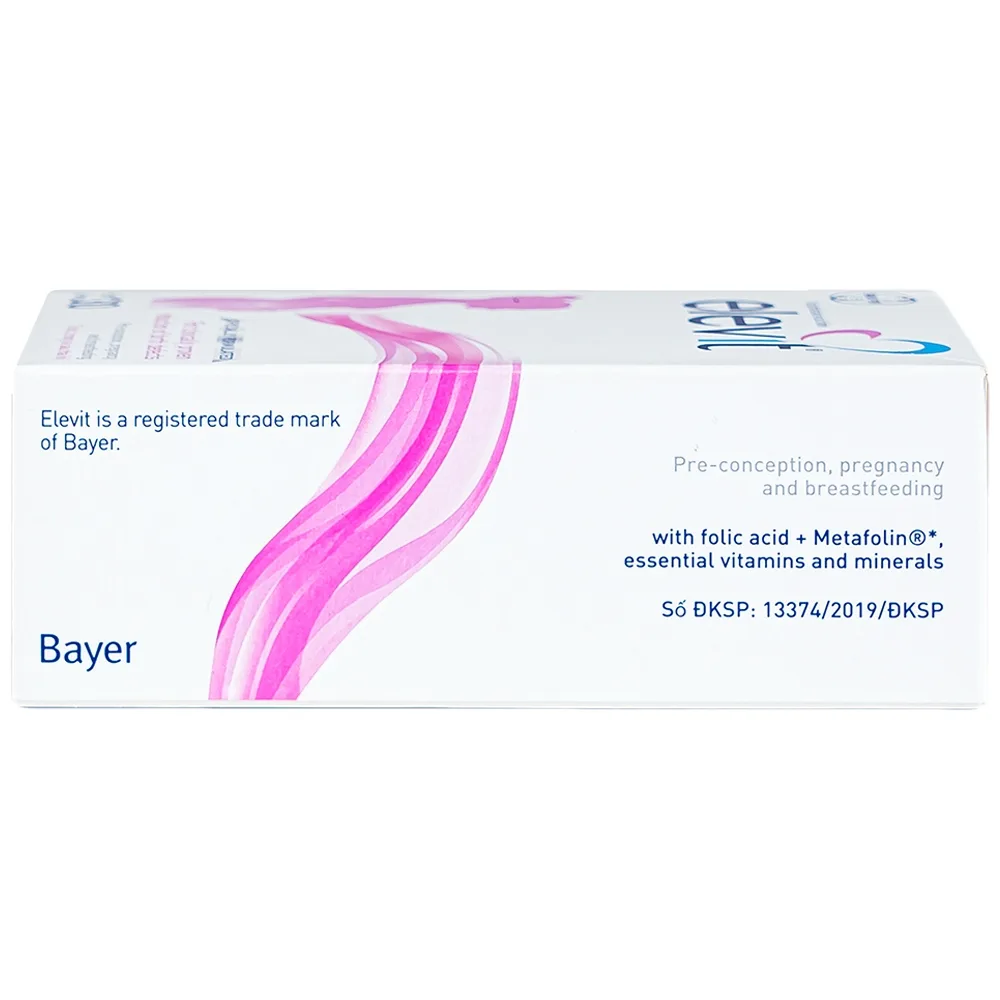 Hình ảnh Viên uống Elevit Bayer hỗ trợ tăng cường sức khỏe, nâng cao sức đề kháng cho thai kỳ (3 vỉ x 10 viên)