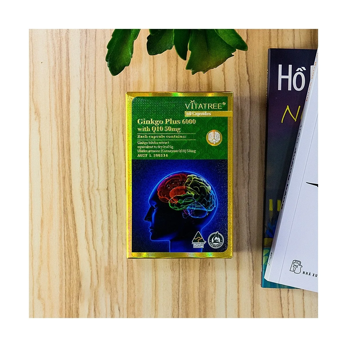 Hình ảnh Viên uống Ginkgo Plus 6000 With Q10 50mg Vitatree hỗ trợ cải thiện trí nhớ (60 viên)