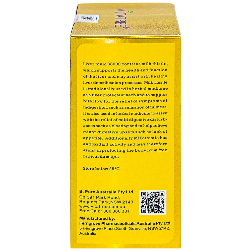Hình ảnh Viên uống Super Liver Detox Vitatree hỗ trợ góp phần giải độc gan (100 viên)