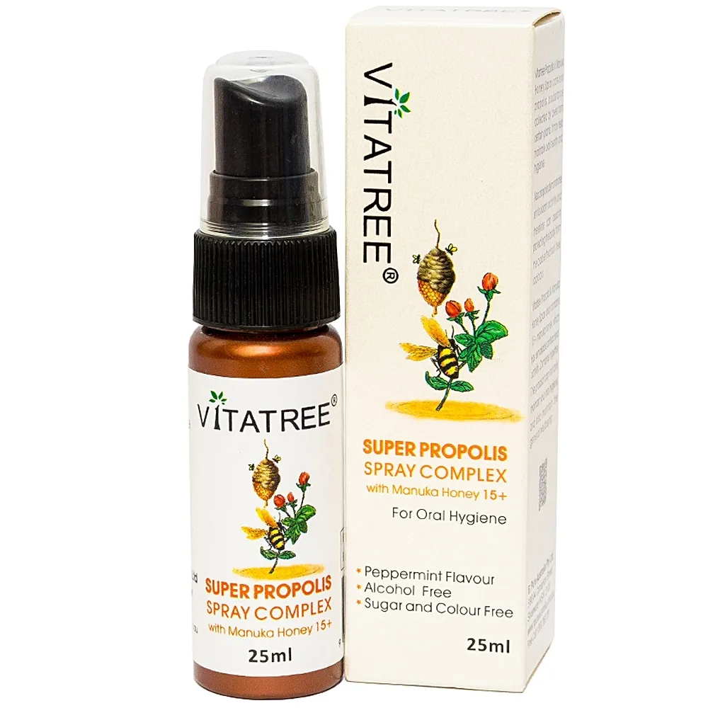 Hình ảnh Keo ong Super Propolis Spray Complex Vitatree chống oxy hóa, hỗ trợ bảo vệ cơ thể (25ml) 