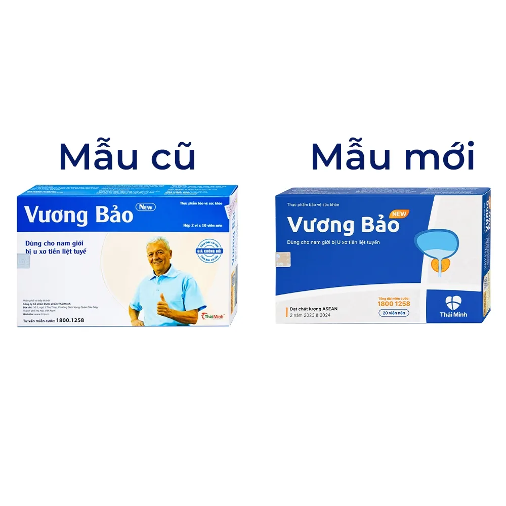 Hình ảnh Viên uống Vương Bảo Thái Minh dùng cho nam giới bị u xơ tiền liệt tuyến (2 vỉ x 10 viên)